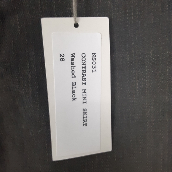 NWT 6397 News High Waist Contrast Mini Denim Skirt Available In Multiple Sizes - Picture 8 of 11